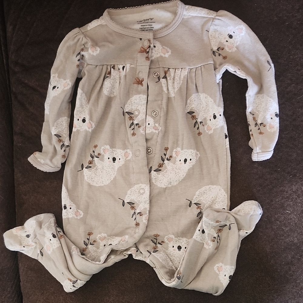Carter's Cream Koala Footie